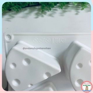 Khuôn silicon hình miếng phomai làm pudding, thạch....