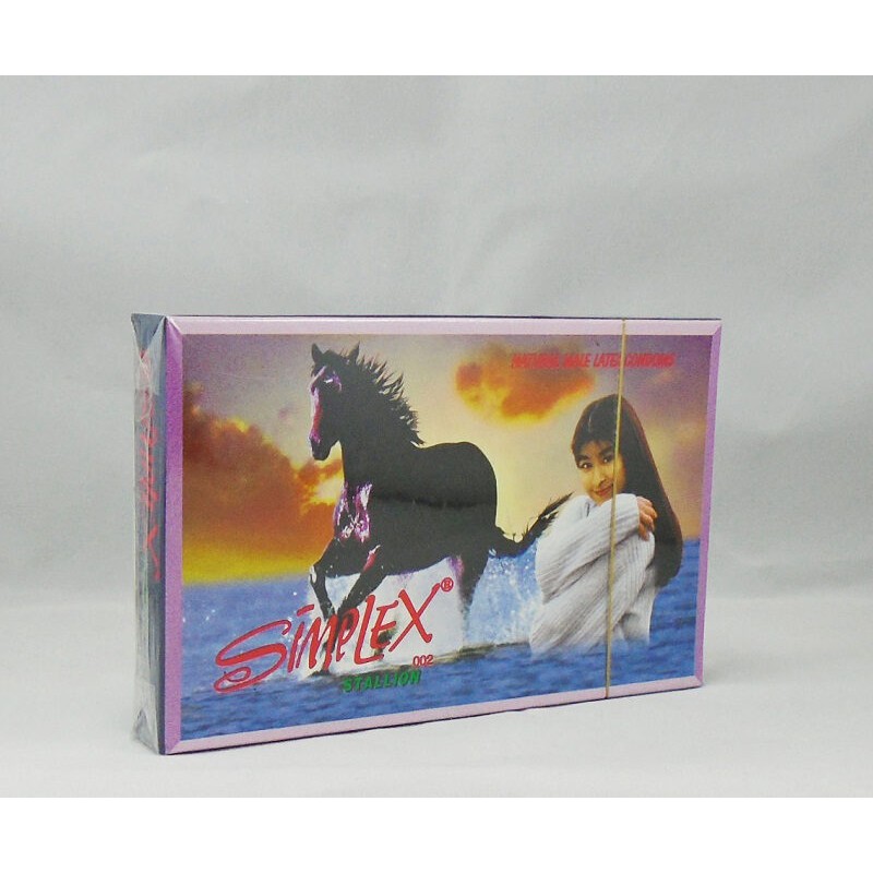 Bao cao su Simplex Ngựa Hoang gân gai kích thích khoái cảm cho Nữ hộp 12 cái