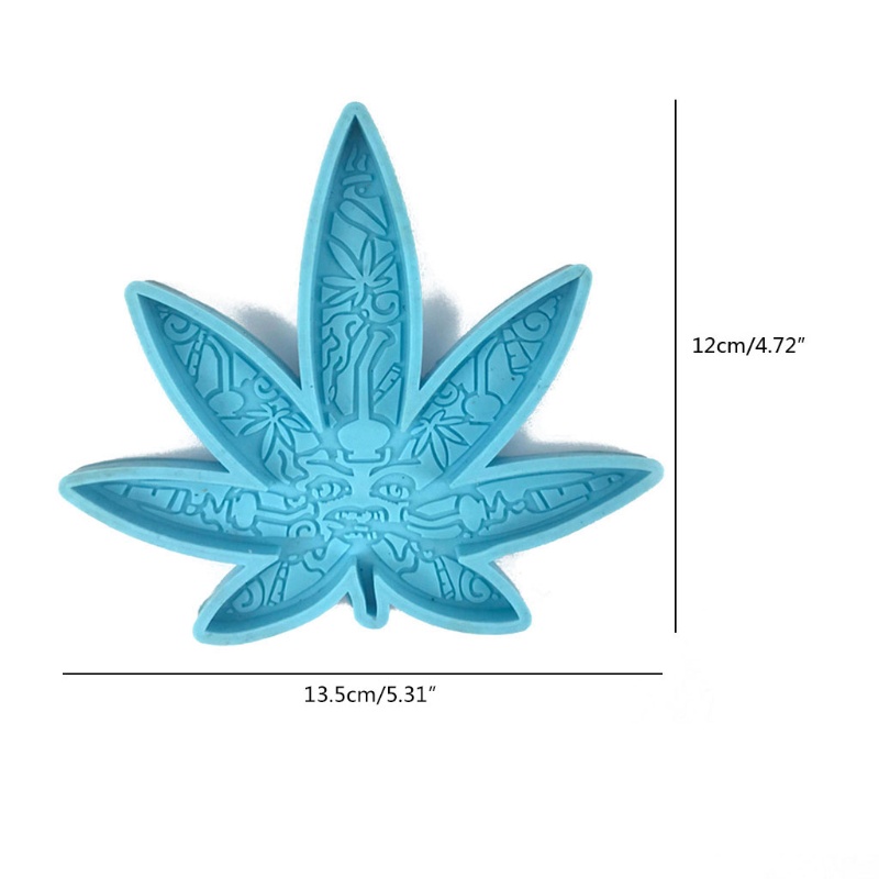 Khuôn Silicone Làm Đế Lót Ly Hình Chiếc Lá