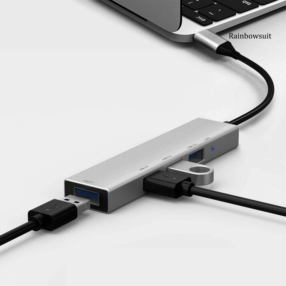 Cáp Chia 4 Cổng Usb 3.1 Type-C Sang Usb 3.0 Tiện Dụng