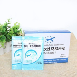 Miếng giấy lót bồn cầu toilet dùng 1 lần vệ sinh