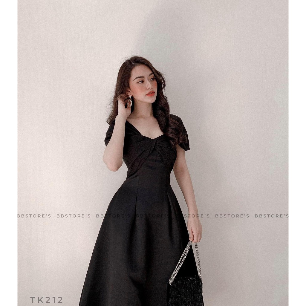 [BBSTORE'S] Đầm Xoè Trễ Vai Xoắn Ngực - TK212 | BigBuy360 - bigbuy360.vn