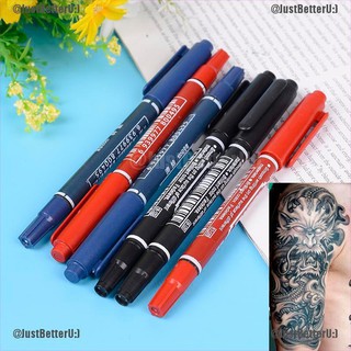 (Cmaj7) 3 Màu Dual-Tip Tattoo Skin Marker Piercing Marking Pen Scribe Tool