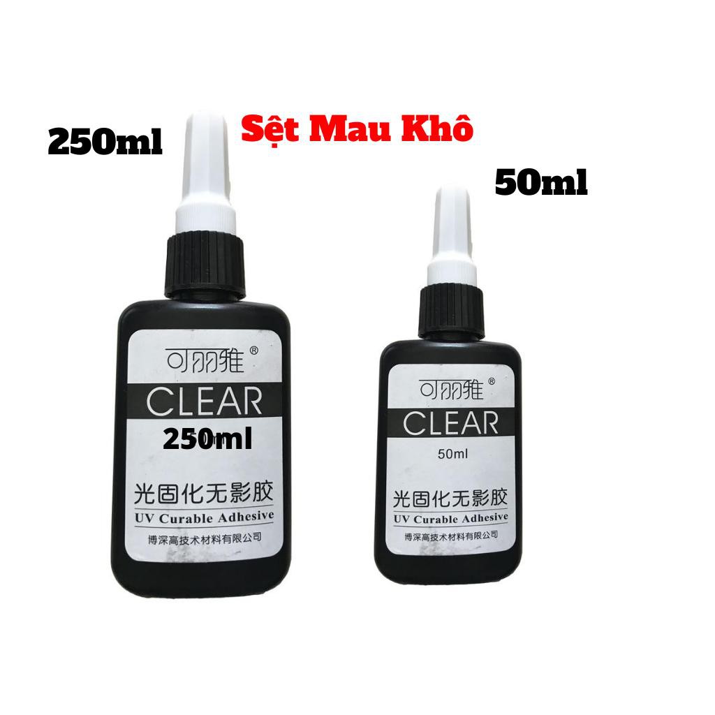 Keo Uv Bysun Clear Cao Cấp Dán Kinh, Keo UV Dán Mica Keo Sệt Mau Khô