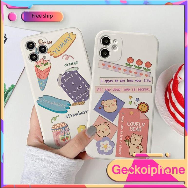 ốp lưng iphone Lovely Bear  Từ 6 đến 12 promax  geckoD104