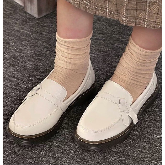 Knotie loafer - Giày da bò nữ phong cách vintage, retro