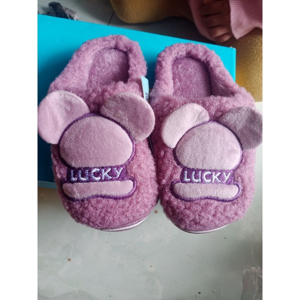 Dép lông đế cứng cho bé