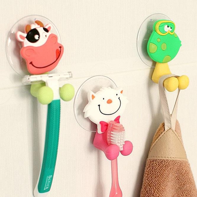 [Combo 5] Miếng Hít Treo Bàn Chải, Đồ dùng cá nhân hình hoạ tiết dễ thương