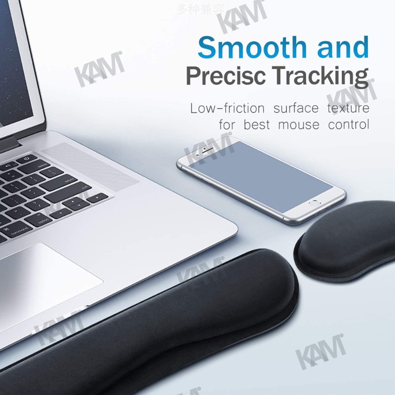 Đệm Kê Cổ Tay Bằng Memory Foam Chống Trượt Thoải Mái Siêu Bền Tiện Dụng Cho PC / Laptop