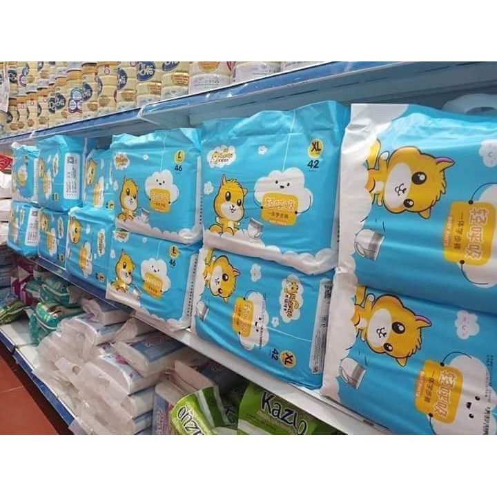 Bỉm xuất Hàn Totoro dán/quần đủ size dán S60-M52-L46, quần M48-L46-XL42-XXL40-XXXL38