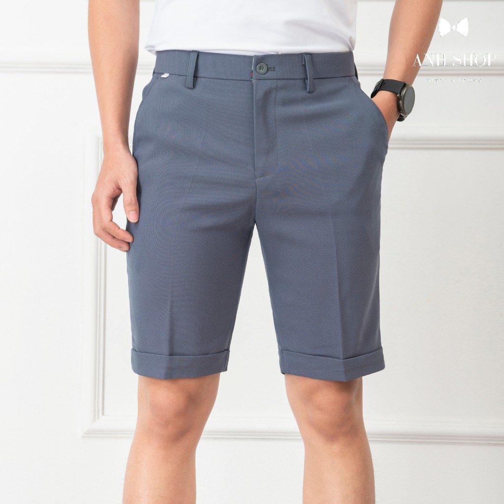 Quần đen nam ống ngắn cao cấp, vải âu cao cấp co giãn 4 chiều (có thêm nhiều màu chọn lựa)