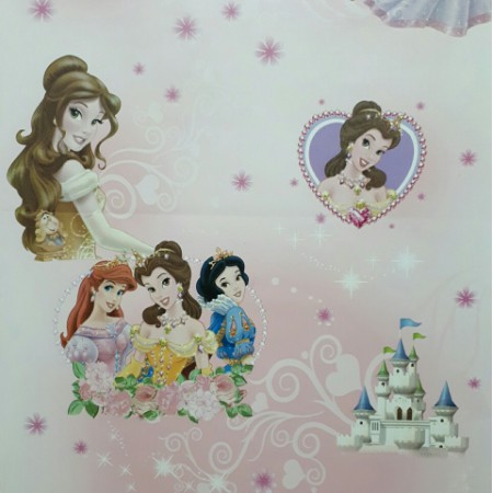giấy dán tường công chúa xinh khổ 45cm - giá bán 1 mét