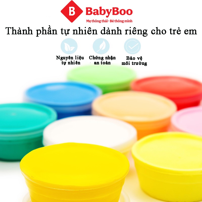 Đất sét tự khô nhật 36 màu Babyboo, Đất nặn an toàn cho bé, siêu nhẹ dễ dàng tạo hình trang trí cho bé