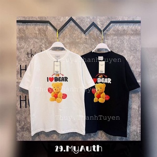 Áo thun adlv i-love-bear black-white
