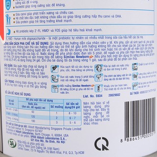 Sữa Similac Newborn IQ Plus HMO số 1 400g (0 - 6 tháng) (Chính hãng)