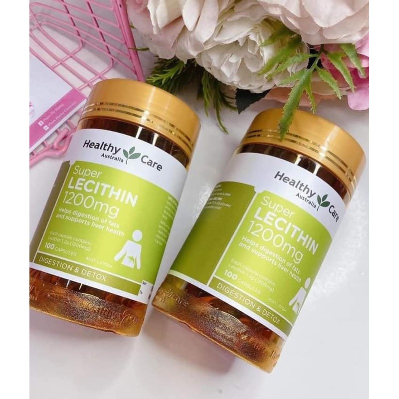 🍀☘️[HSD 09/2023] Mầm đậu nành Úc Healthy Care Super lecithin 1200mg của ÚC 100 viên☘️🍀