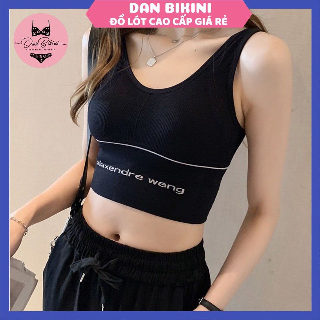 Áo Lót Nữ - Áo Bra Nữ viền chữ phong cách trẻ trung năng động mã ALEX