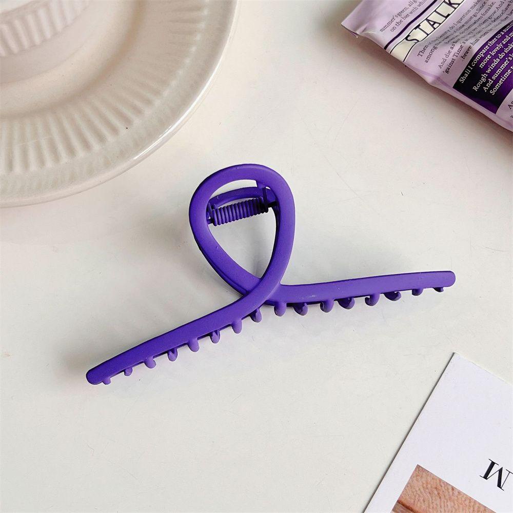 Kẹp Tóc Kim Loại Thiết Kế Hình Học Màu Tím Thanh Lịch