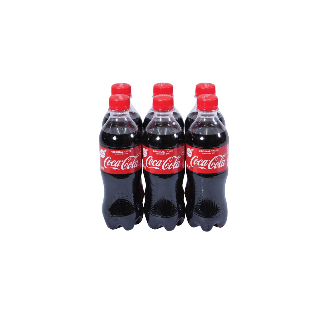 Lốc 6 chai Nước giải khát có gas Coca-Cola 390ml/ chai