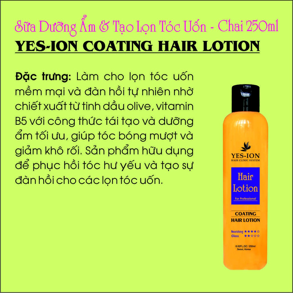 DƯỠNG TÓC HAIR LOTION 250ML - HLT250