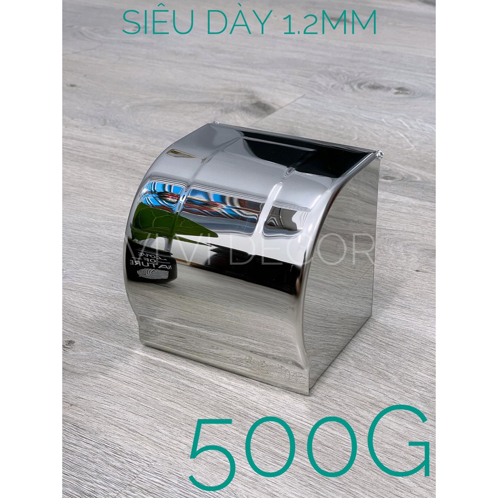 Hộp Đựng Giấy Vệ Sinh INOX SUS304 Cao Cấp Loại Dày 1.2mm 500g
