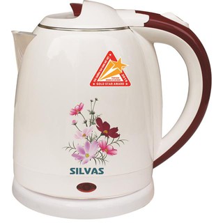 Ấm Đun Nước Siêu Tốc SILVAS (2 lít) Hàng chính hãng - Bảo Hành 12 Tháng
