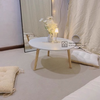 ( Ảnh thật) Bàn tròn ngồi bệt, bàn trà sofa phòng khách tối giản
