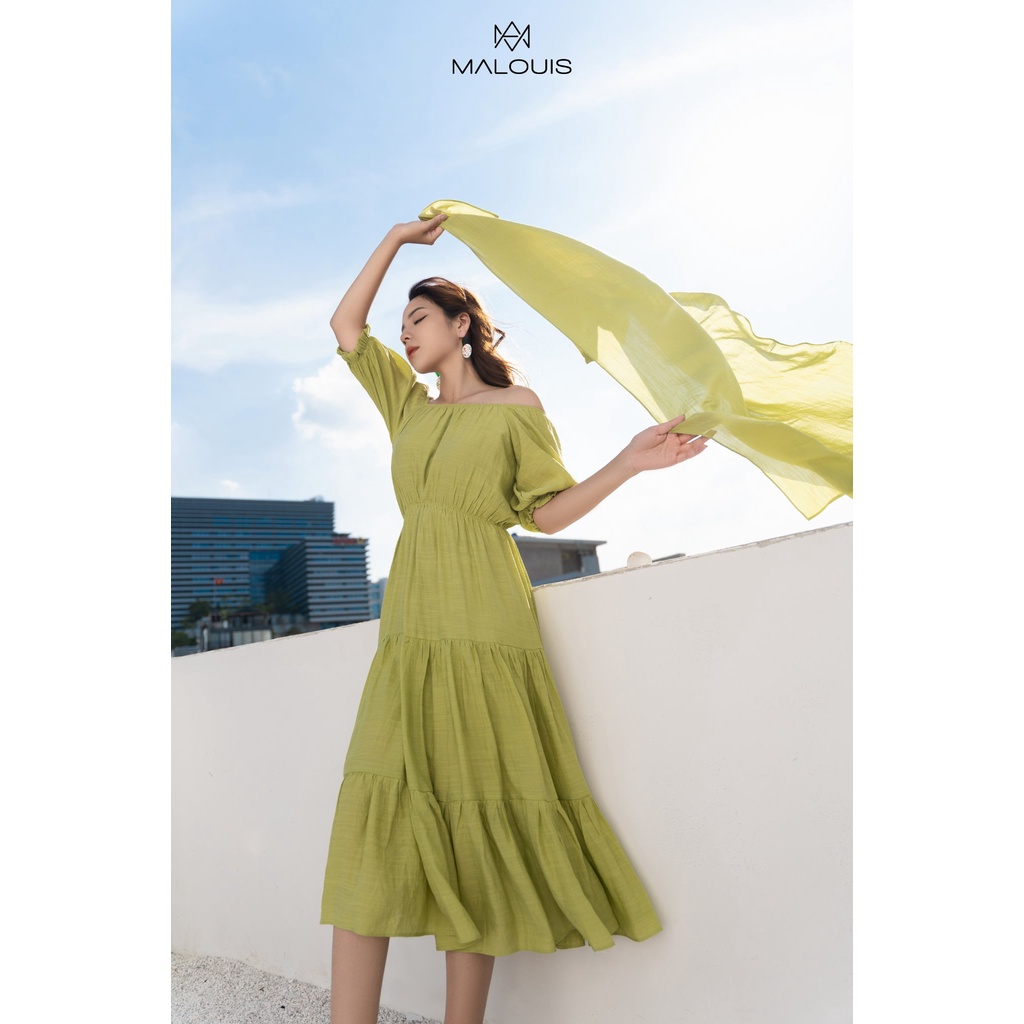 Đầm maxi chun eo trễ vai Helen Dress - M149