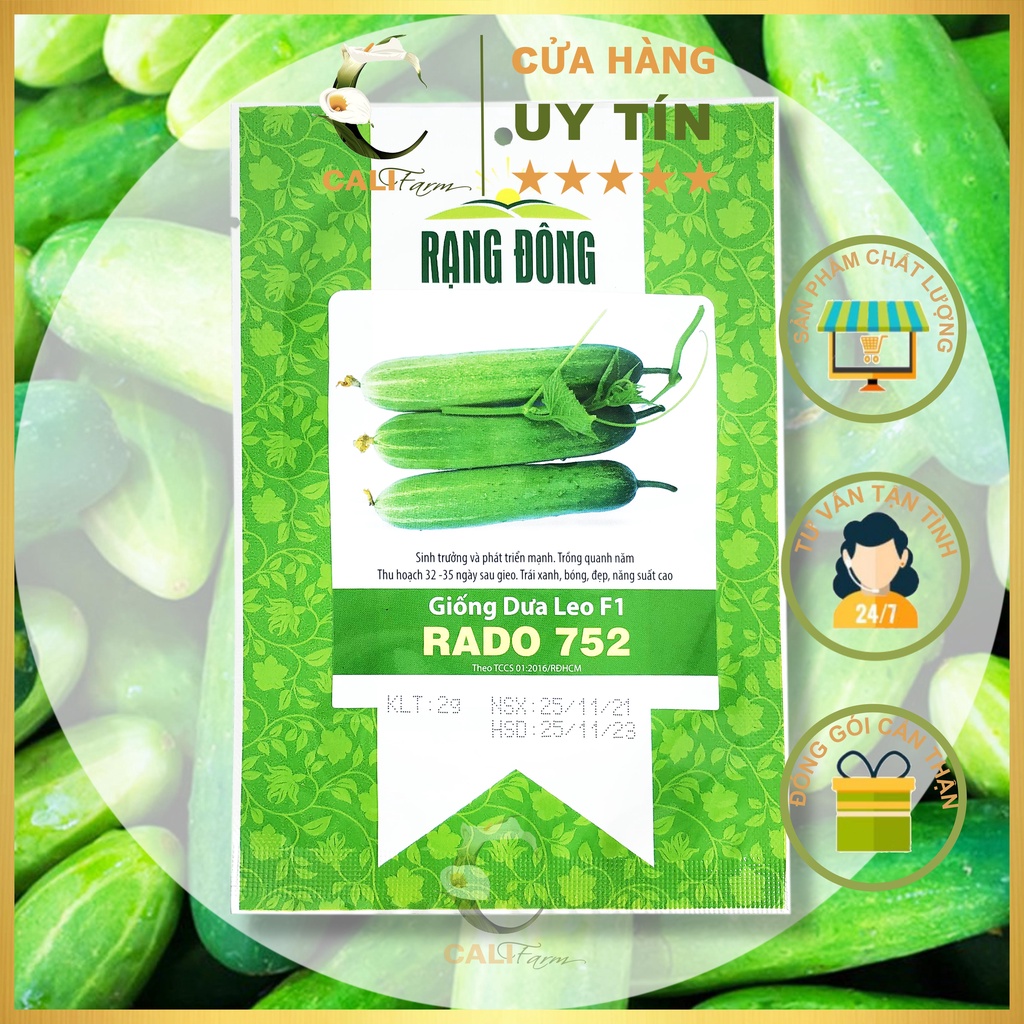 Hạt Giống Dưa Leo F1 Rado 752 (2gr)