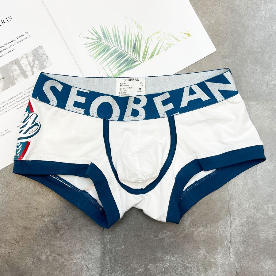 QUẦN LÓT NAM - BOXER Đùi Viền Bo Logo Summer - Cotton Xịn Sò