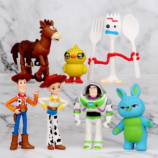 Mô hình hoạt hình Toy Story 4 gắn vòng chìa khóa trang trí xinh xắn