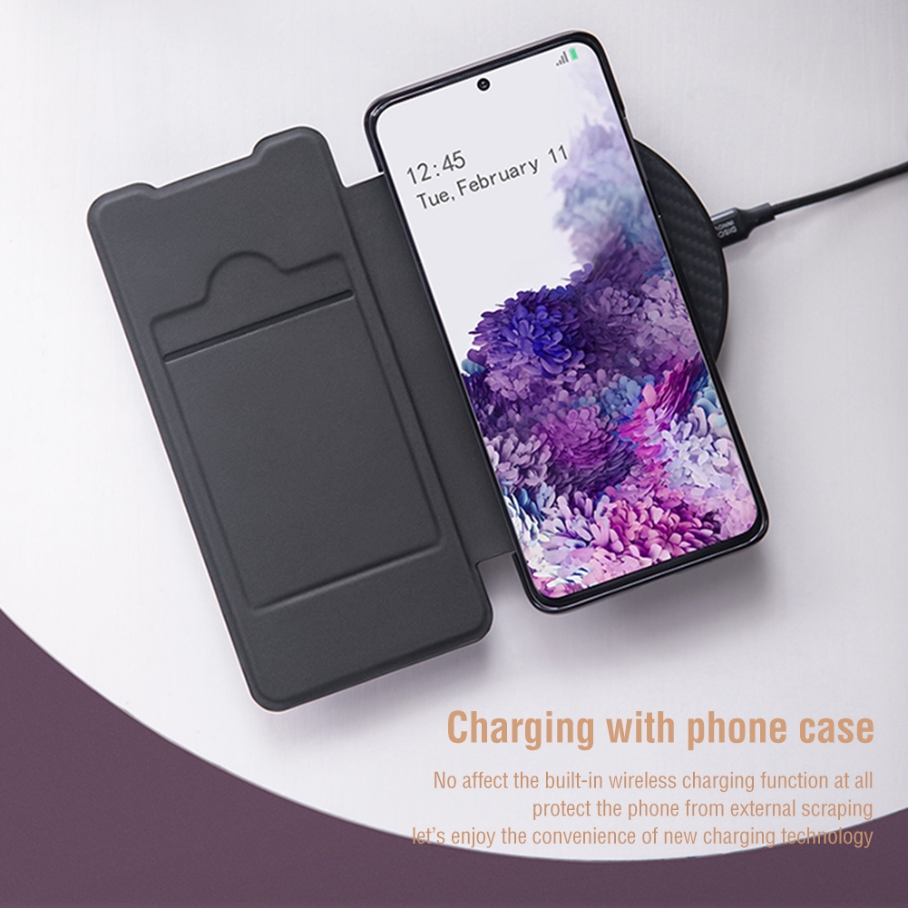 Bao Da Điện Thoại NILLKIN Nắp Lật Tích Hợp Ngăn Đựng Thẻ Dành Cho Samsung Galaxy S20 Plus / S20+ 5G