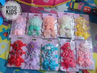 SET Băng đô bé 3 cái nơ hoa cho bé(có hình thật)