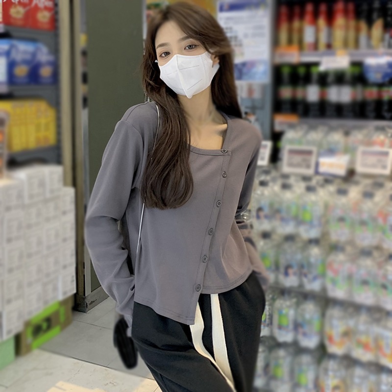 Áo thun tay dài màu sắc thời trang dành cho nữ