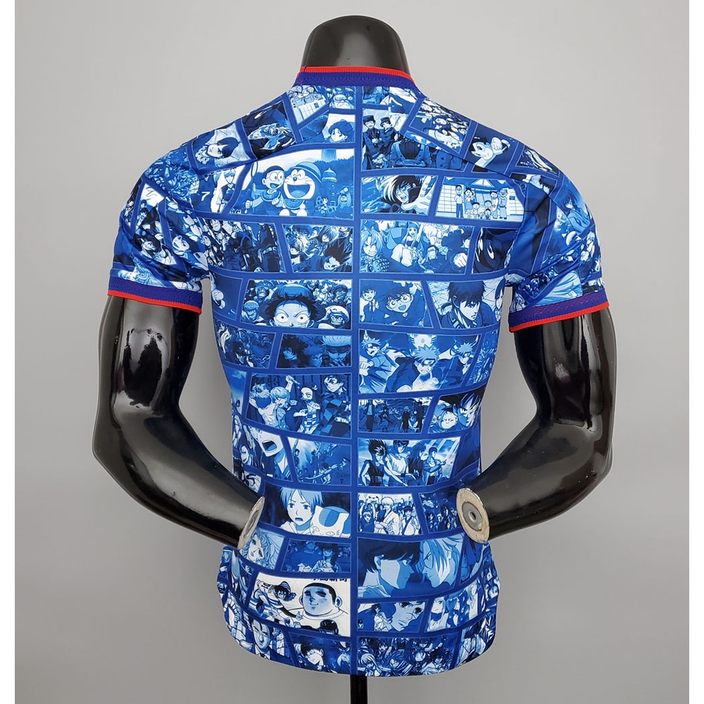 Mới Áo Thun Bóng Đá 2022 s m l xl xxl Kiểu Hoạt Hình Nhật Bản Dễ Thương