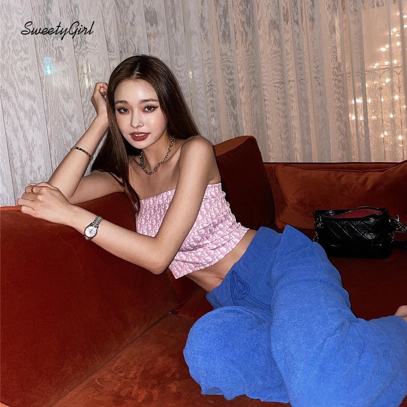 Áo Ống In Chữ Mỏng 2022 Thời Trang Cho Nữ