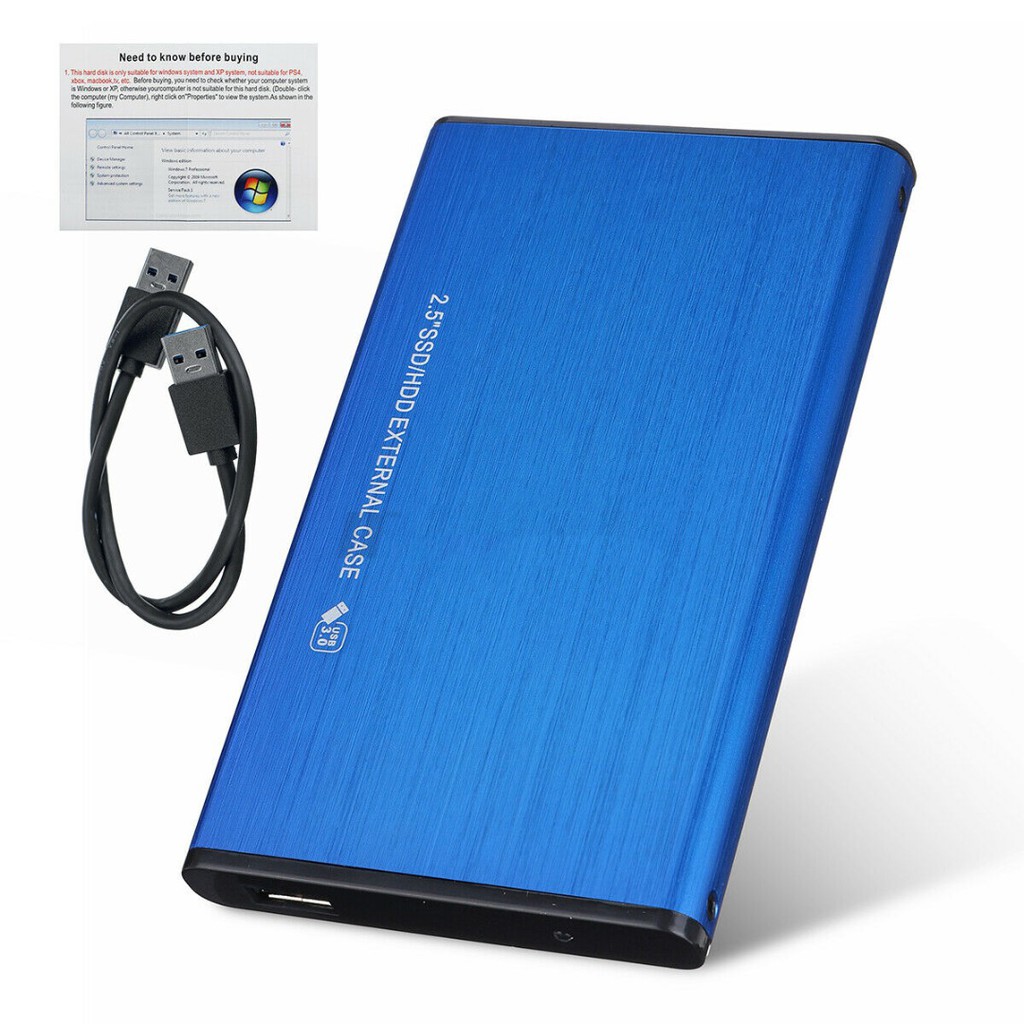 Ổ Cứng Di Động Usb 3.0 Sata 2.5 '' Hdd Ssd 2tb Cho Pc / Laptop