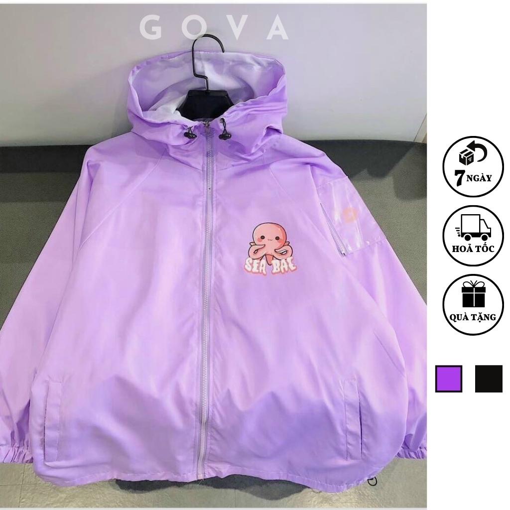 Áo khoác dù Sea Bae nam nữ form rộng Unisex 2 lớp Chống Nắng Siêu Hot ulzzang Jacket Bomber GOVA