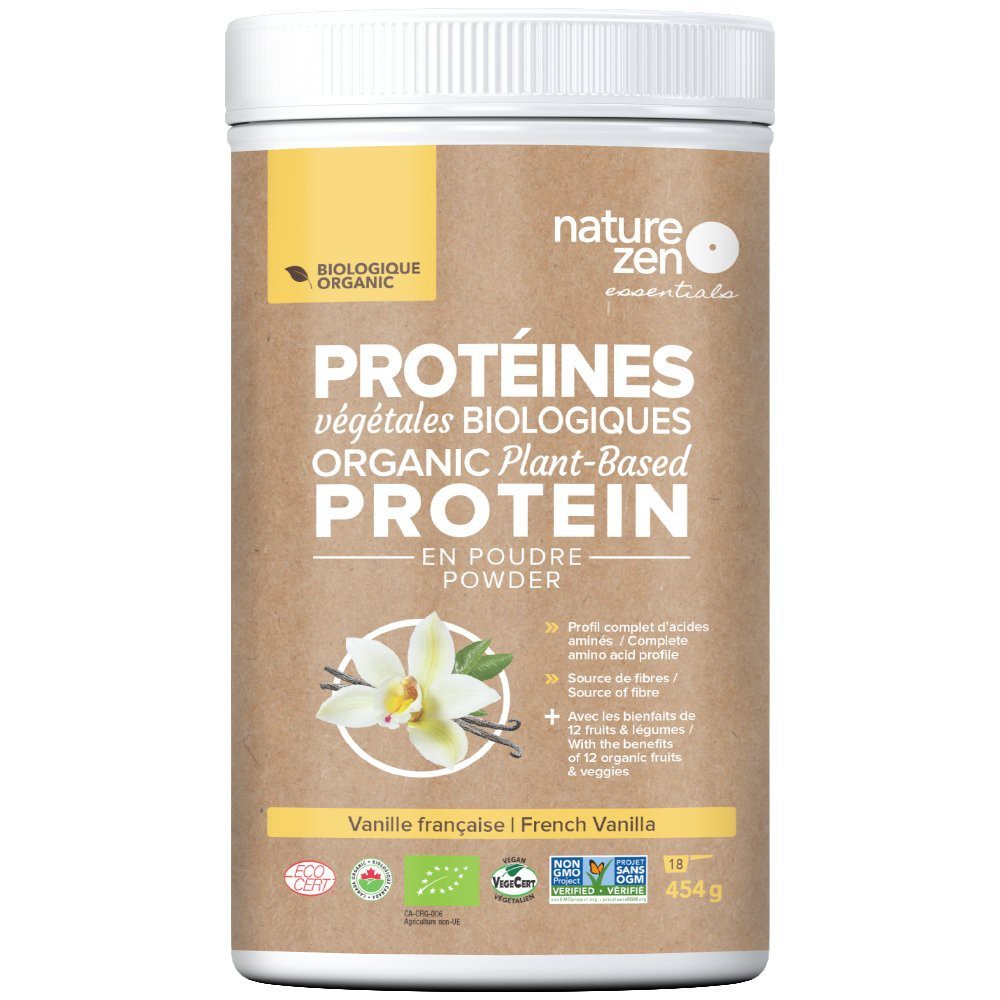 NATURE ZEN – BỘT PROTEIN THỰC VẬT HỮU CƠ – VỊ VANI (454G)