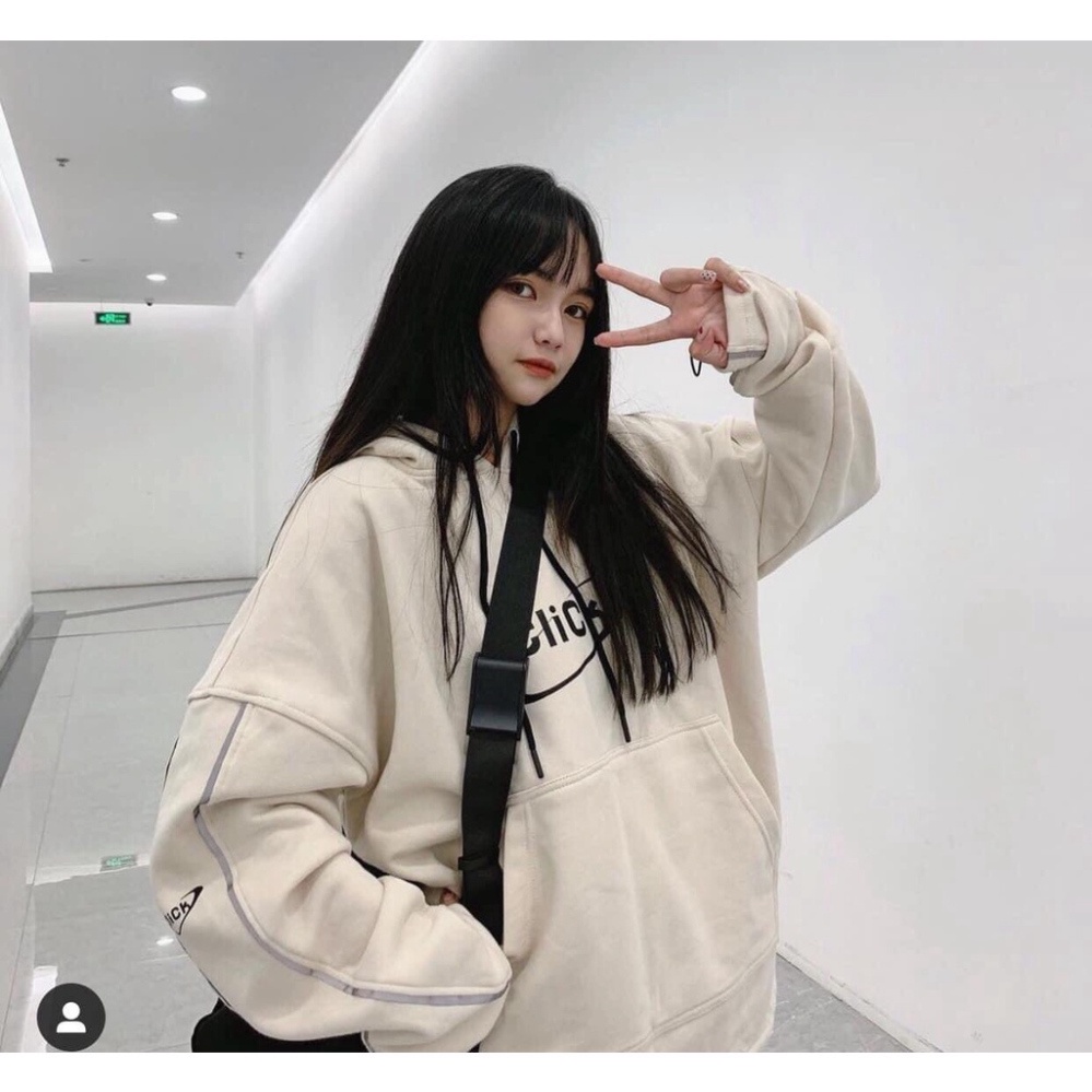 🔥Áo khoác nỉ phom rộng chữ click  Freeship extra🍀ONE UNISEX🍀Thời trang unisex phong cách hàn quốc nam nữ | BigBuy360 - bigbuy360.vn