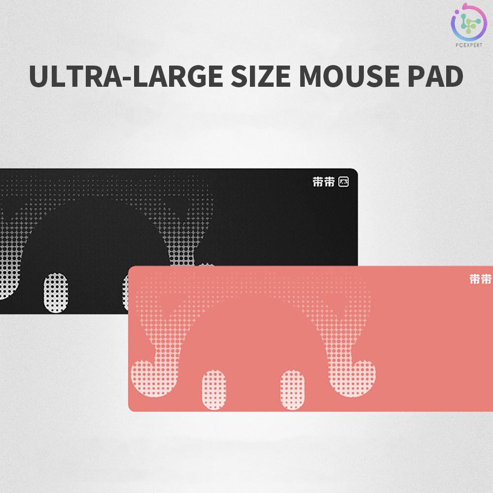 DaiDai STP006 Ultra-large Size Thickened Gaming Office Mouse Pad Anti-slip Wear-resistant Desk Pad Smooth Movement 800*300mm Pink