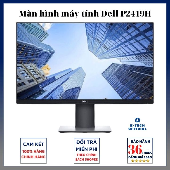 Màn hình máy tính Dell P2419H (P2419H) 24-inch | Full HD (1920x1080) | HDMI | VGA - Bảo hành 12 tháng