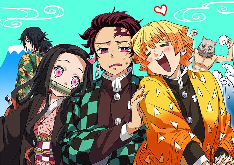 Áo Choàng Kimono Hóa Trang Nhân Vật Kimetsu No Yaiba Kamado Nezuko /Agatsuma Zenitsu Cape C23M157 | BigBuy360 - bigbuy360.vn