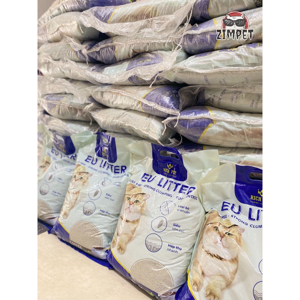 Cát vệ sinh cao cấp siêu vón Richcat EU 8kg