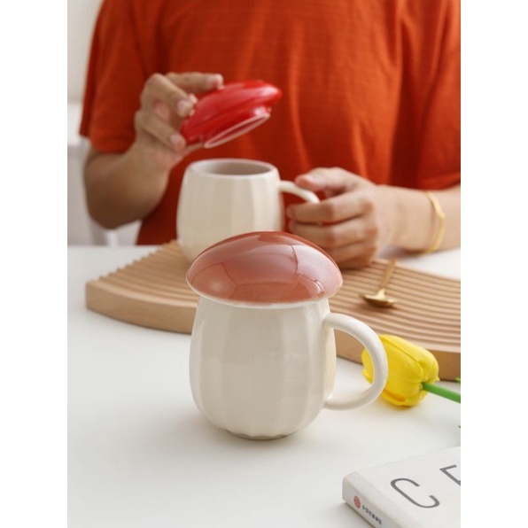 Ly Cốc Tách Cây Nấm 🍄 Uống Nước Trà Cà Phê