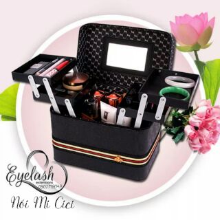 Cốp Gucci đen con ong, cốp đựng đồ nối mi,cốp phun xăm