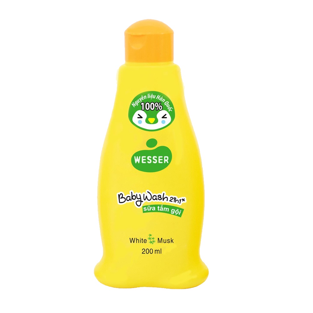 Sữa tắm gội toàn thân cho bé Wesser 200ml