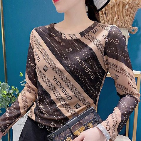 Áo Thun Nữ Dài Tay Cổ Tròn Thời Trang Hàn