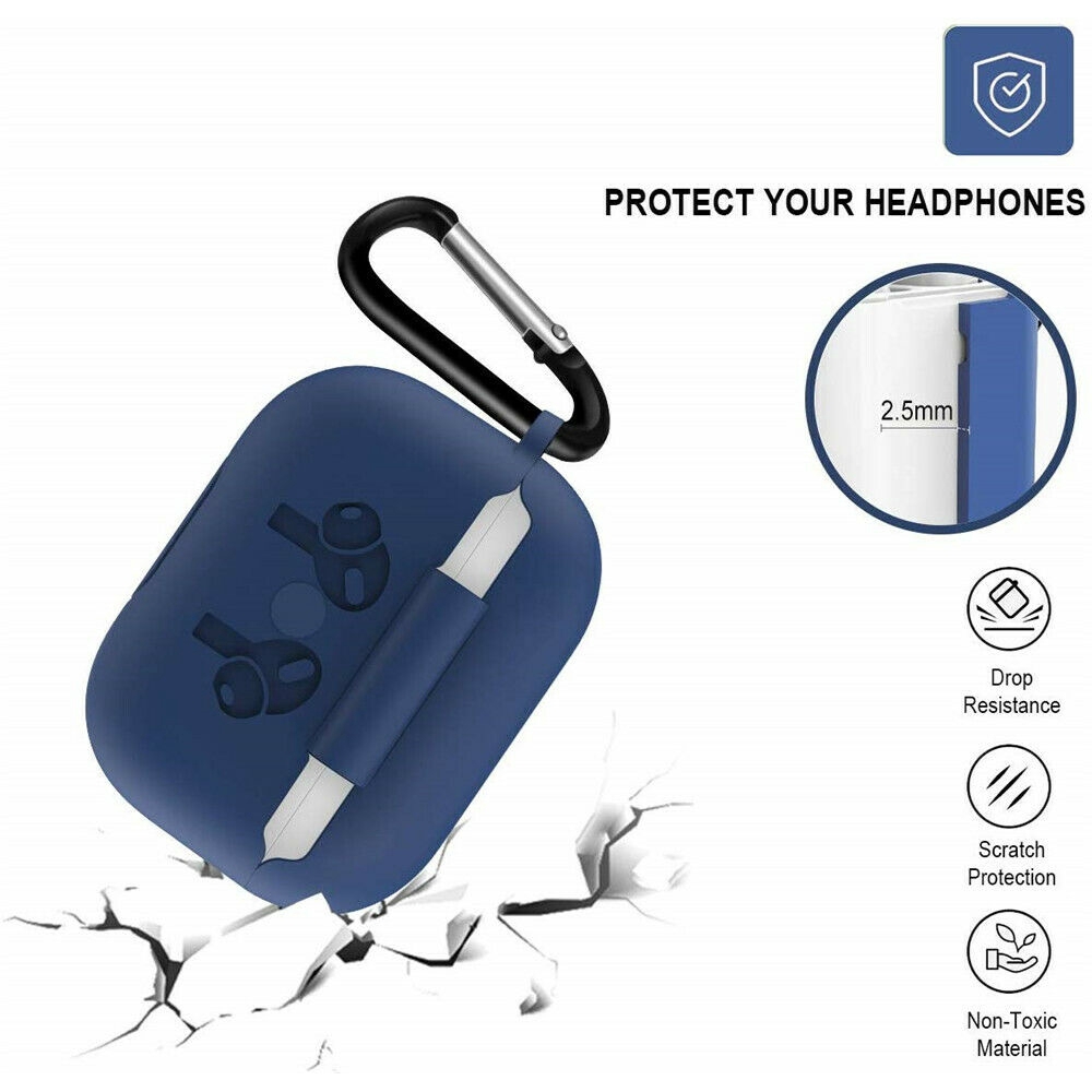 Vỏ Bảo Vệ Hộp Sạc Tai Nghe Bluetooth Không Dây Airpods Pro Bằng Silicon