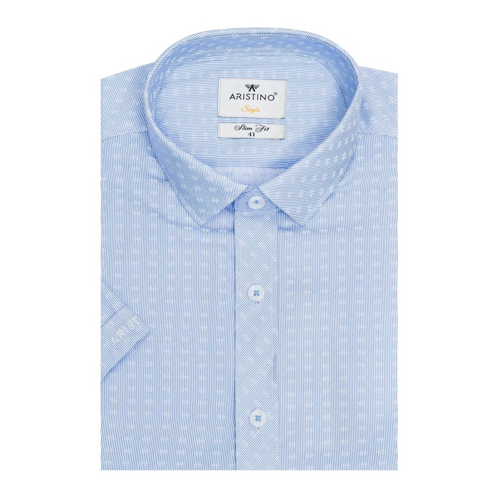 Áo sơ mi nam ngắn tay ARISTINO kháng khuẩn tự nhiên, thấm mồ hôi vượt trội,  đàn hồi, hạn chế nhăn co - ASS518S7 | BigBuy360 - bigbuy360.vn